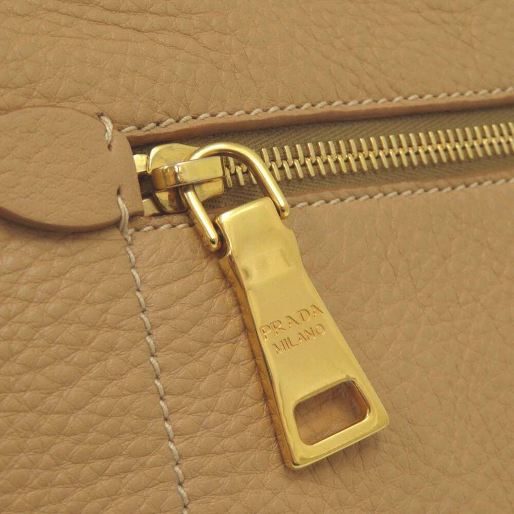 PRADA Brown Leather Shoulder Bag - Picture 6 of 10